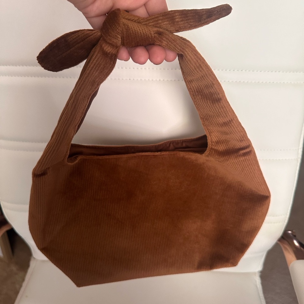 Brown Corduroy Handbag